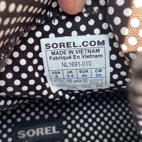 Sorel Tivoli Rain Boots Women’s Sz 8 Blk/Brwn Gently Used-Nice Ready For Fall! - Picture 14 of 17